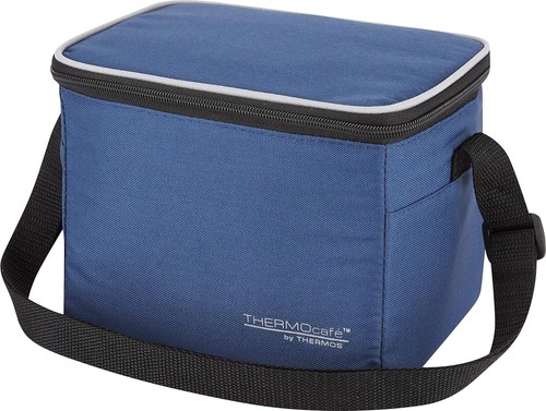 Thermos Thermocafe Kühltasche 6 Dosen Thermo Brotdose Picknick Camping Blau 5L - Bild 2 von 3