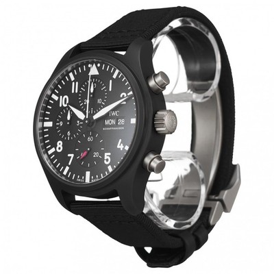 New IWC Pilots Top Gun Chronograph Ceramic Automatic 44.5mm Watch IW389101
