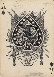 ADS ACE of SPADES MALTA VITA 1 single vintage playing cards