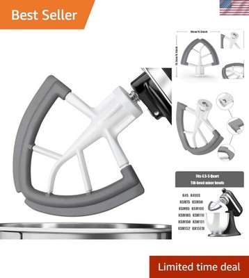 Professional Flex Edge Beater for KitchenAid - Ideal for Light to Medium Doughs