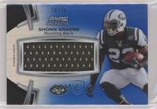 2012 Bowman Sterling Jumbo Veteran Relic Blue Refractor 30/75 Shonn Greene 0v1