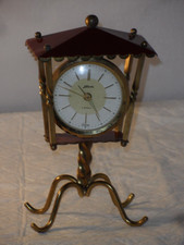 Vintage Richard Rau Atlanta mechanische Uhr auf Beinen Germany 2 Jewels 16cms hoch
