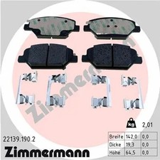 FRONT BRAKE PAD SET DISC BRAKE FITS: BUICK ENVISION 28T 2.0 4WD/20T 1.5/20T 1
