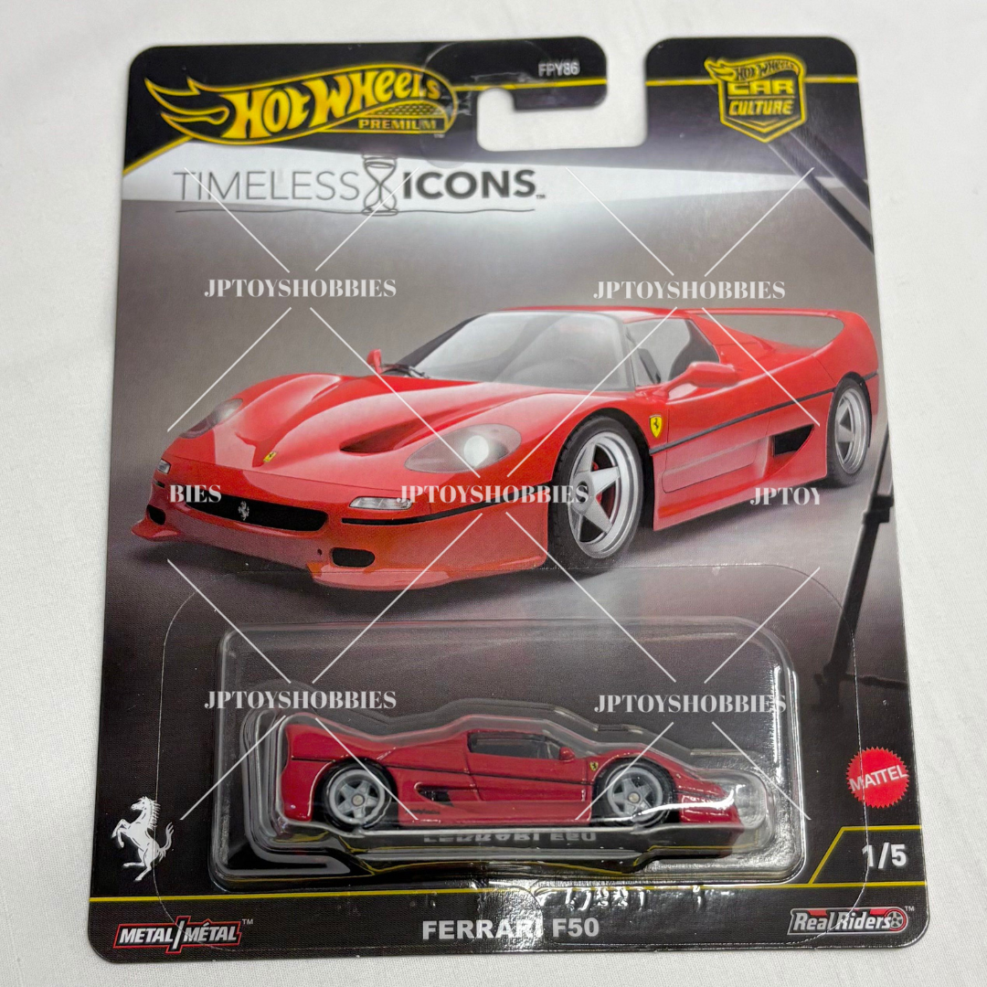 Hot Wheels Premium Car Culture Timeless Icons Ferrari F50 set 1 10