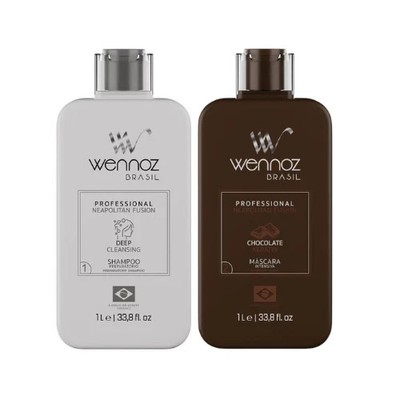 Wennoz Napolitan Fusion Chocolate   Organic Keratin Smoothing Treatment 2x1L