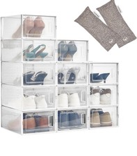 Brand New Home buddy Stackable Shoe Cubby Organizers 12 Pack