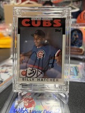 1986 Topps - Billy Hatcher #46 Auto