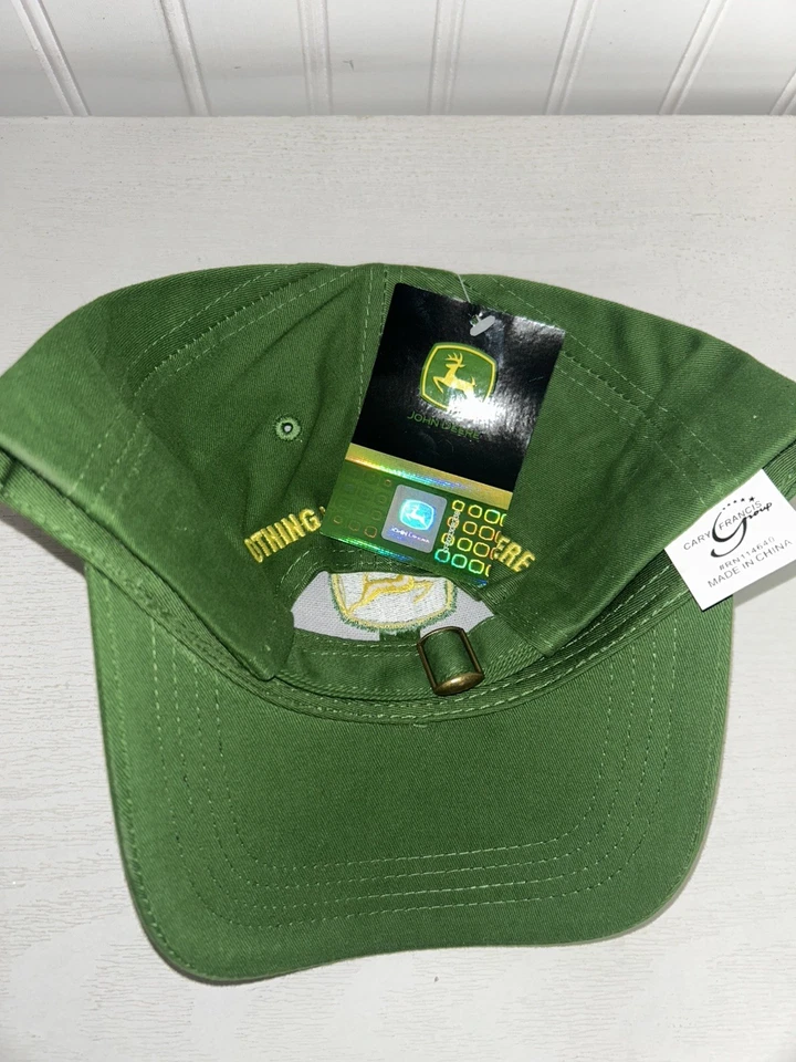 NUEVO John Deere Gorra Ajustable Tamaño Adulto Campo Granja Verde Tractor Nuevo con Etiquetas Foto 4 de 4