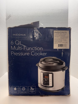 #ad #ad New Black amp; Silver Insignia 6 Quart Qt Multi Function Pressure Cooker NSMC60SS9 $46.00
