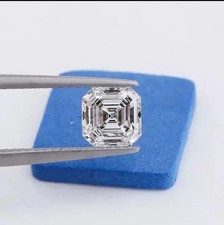 Certified Moissanite Diamond D Color Ascher Brilliant Cut 2 Ct Loose Gemstone