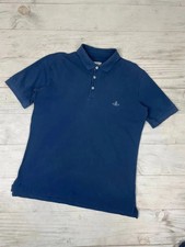 Vivienne Westwood Polo Shirt Logo Orb Men Size L Blue