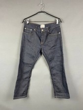 Sandro Paris Women's Jeans Size 32 Blue Denim Cotton Skinny Leg Fly Button