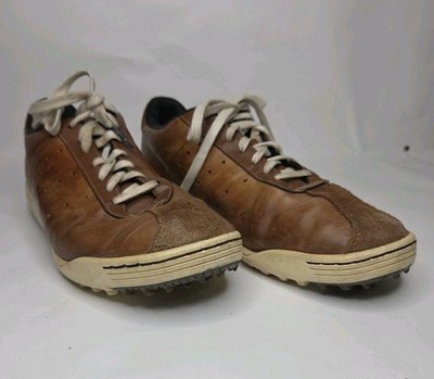 Adidas Adicross Men's Size 12 Brown Nubuck Leather Spikeless Classic Golf Shoes