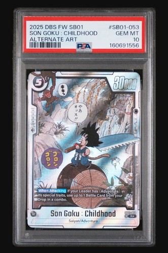 2025 Dragon Ball Super Son Goku: Childhood SB01-053 Alt Art Foil PSA 10