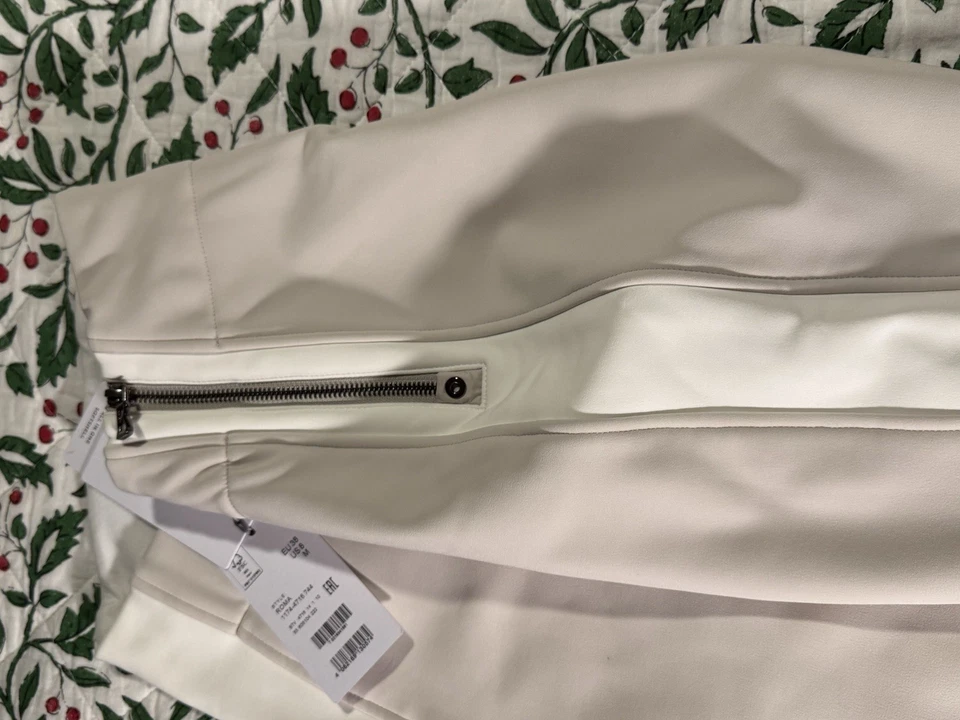 Pantalón de esquí Bogner Roma de caparazón suave para mujer nuevo con etiquetas talla 8 cáscara de huevo con rayas blancas roto Foto 4 de 4