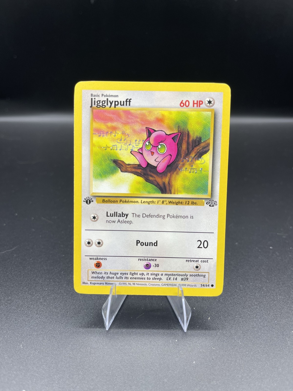(NM) Jigglypuff 1st ed Jungle 54/64 Pokemon TCG Card Common WOTC a3