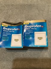 ibuprofen 200 mg 100 Coated Tablets 50 Individual pouches PAIN FEVER Lot Of 2