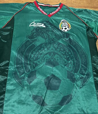 2002 Mexico Soccer Football Jersey 100% authentic size XL World