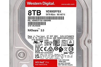 Western Digital 8TB HDD WD8003FFBX NAS用 Western Digital WD8003FFBX 8TB 3.5