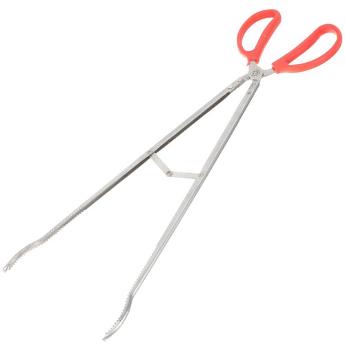 Camping Outdoor Stainless Steel Fireplace Tong Firewood Tong Charcoal Tong