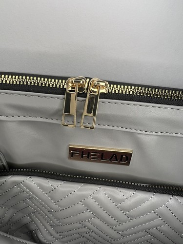 Diaper Bag Tote - Fhelad Mommy Bag, Diaper Bag - Gray - Vegan Leather - New - Picture 3 of 14