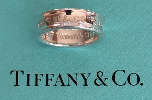 Tiffany & Co. 1837 Ring Sterling Silver 925 Size 7 1/2 US