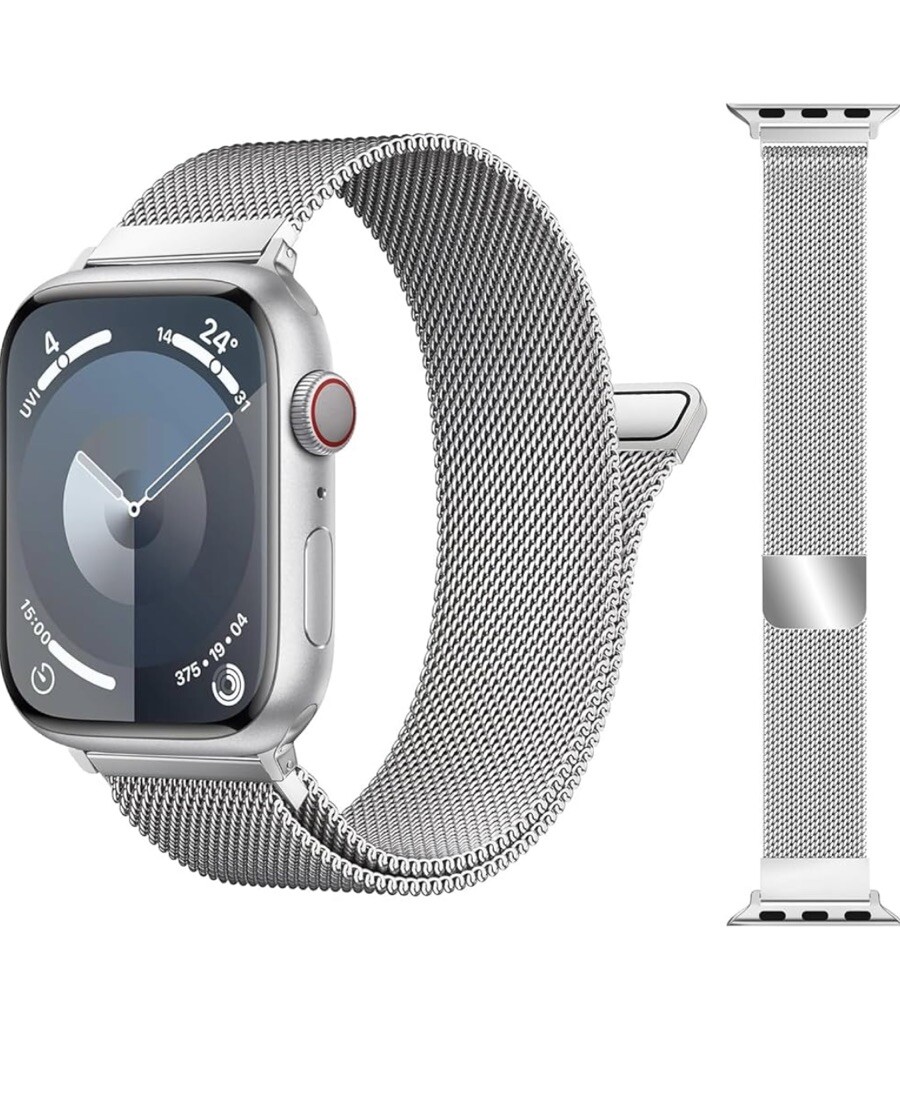 Milanese Loop Compatible with Apple Watch Band 42mm Stainless Steel NEW!