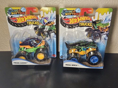 Hot Wheels Color Shifters Monster Truck Mega Wrex Prian-ahhhh New