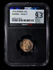 NGC Vault Box 9.3 (MS63) 1916 Barber Dime Silver 10 Cents - toned! Series 7