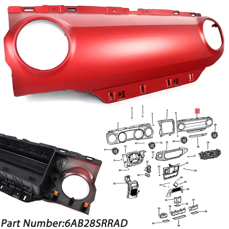 FOR 2018-2024 JEEP WRANGLER JL GLADIATOR PASSENGER DOOR DASH COVER PANEL MOPAR - Изображение 4 из 4