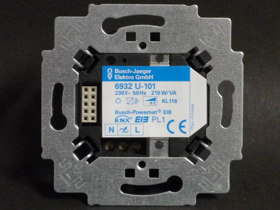 Busch-Jaeger 6932 U-101 EIB KNX Powernet UP Dimmaktor/-sensor UP 1fach