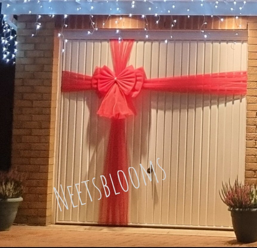 Luxury Door Double Bow Bows, and Garage Deluxe Christmas Decoration eBay