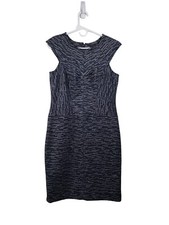Ann Taylor Cap Sleeve Knee Length Sheath Dress Size 6