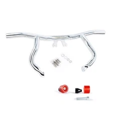 Front Engine Guard Crash Flat-out Bar For Harley Touring Road Street Gilde 14-25