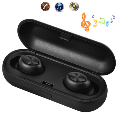 Mini Wireless Bluetooth Earphones Headset Stereo Music Earbuds Long Battery Life