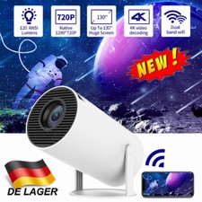 Mini Beamer 4K UHD Heimkino Projektor LED 5G WiFi Bluetooth Android Taschenkino