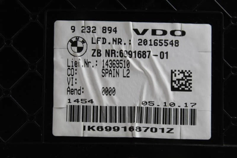 Спидометр с основанием миль/ч 11 000 миль подходит для BMW 320i 2013-2018 годов выпуска от оригинального производителя No19413 - Изображение 4 из 4