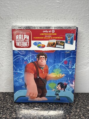 Disney Ralph Breaks The Internet (4K Ultra HD + Blu-ray, 2018) SEALED Storybook