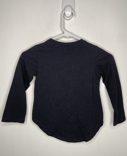 Marie Nicole Love Shirt Girls Size 6-XXL Long Sleeve Black Top - Picture 2 of 4