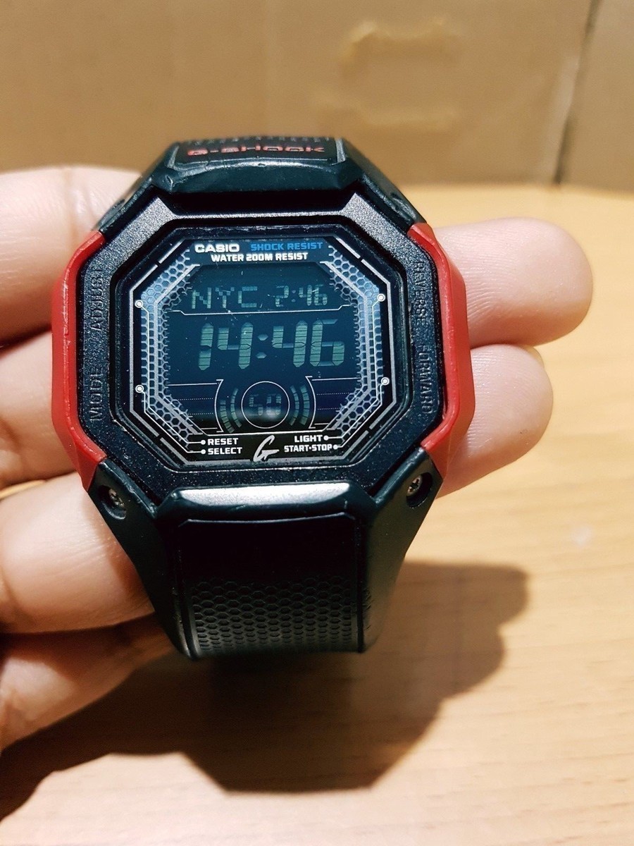 G-Shock Vintage Slim Solar Polygon G056 Bi-Color Black&Red Digital