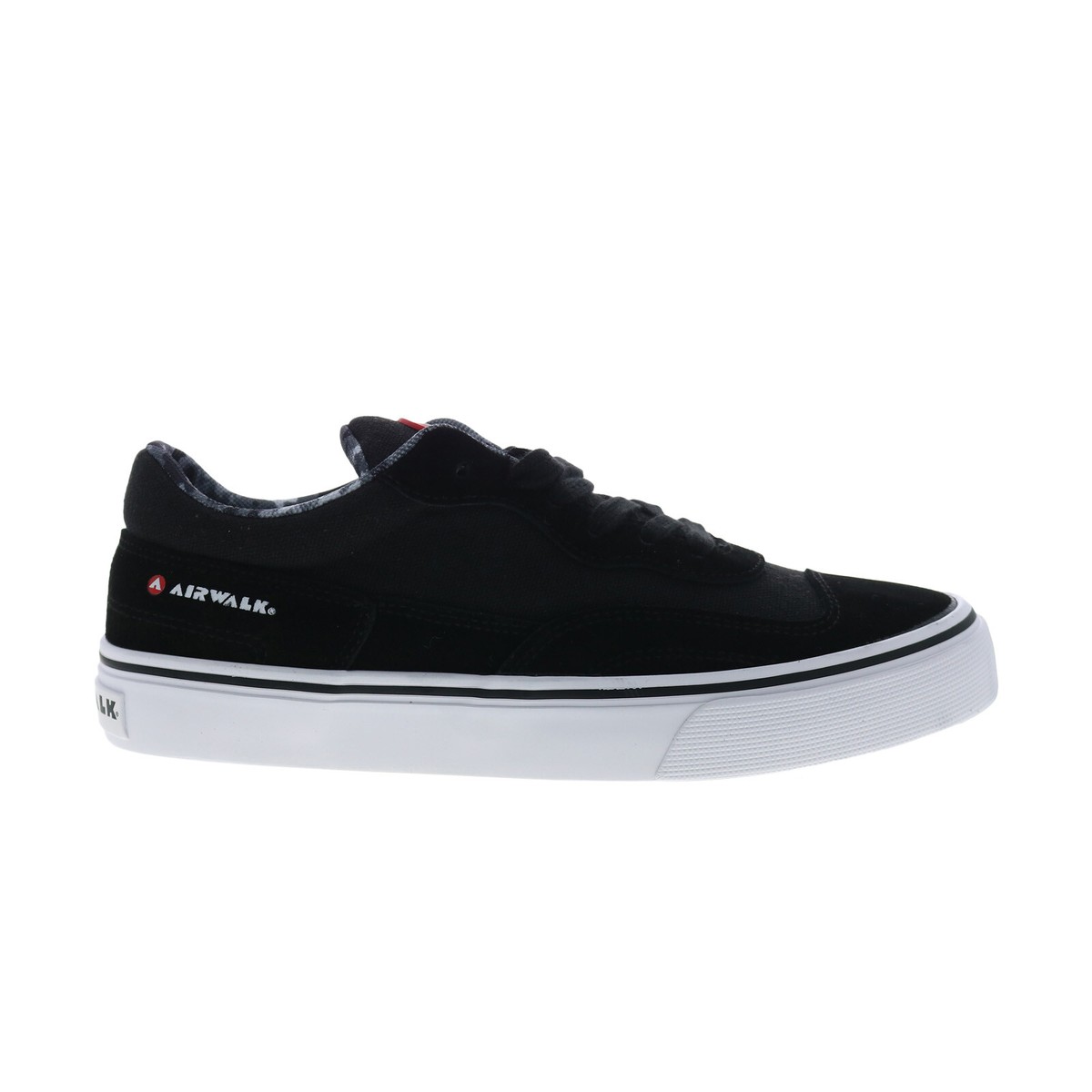 Airwalk Kickflip CW06510M Mens Black Suede Skate Inspired Sneakers