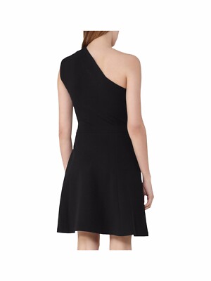 black off one shoulder dress