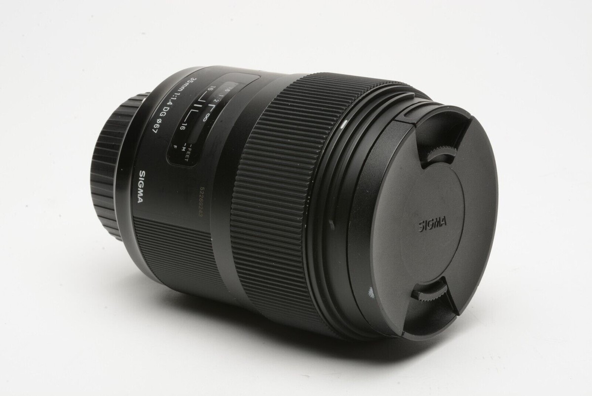 Sigma USA 35mm f1.4 DG HSM Art lens for Nikon AF mount, w/caps | eBay
