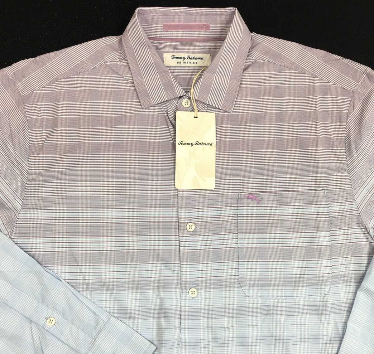 Men's Tommy Bahama Siesta Key Ombre Long Sleeve Shirt M Medium NEW