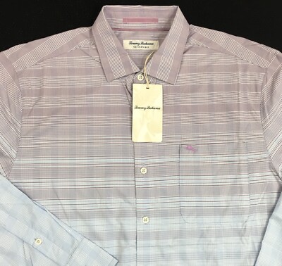 Men's Tommy Bahama Siesta Key Ombre Long Sleeve Shirt M Medium NEW Blue  Purple