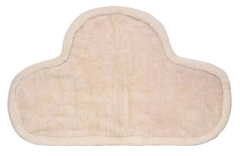 Weiße Farbe Polycotton gestepptes Design Englisch Pferd Schabracke. - Bild 3 von 3