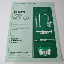 Ed Sueta Band Method Bass Clarinet Book Two 2 Songbook Sheet Music 