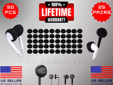 50 Pack Foam Earbud Earpad Sponge Covers for Airpods iPod iPhone 13-18mm Headset