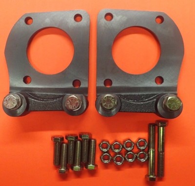 1964-1967 mustang v-8 4 piston caliper mounting brackets new  kelsey hayes style