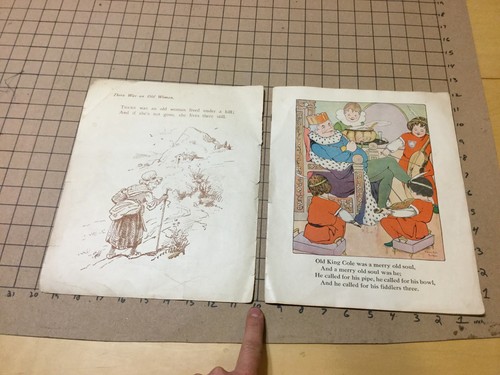 Vintage Original -- MOTHER GOOSE JINGLES 1918 - M A Donohue & co; cover off - Picture 3 of 9